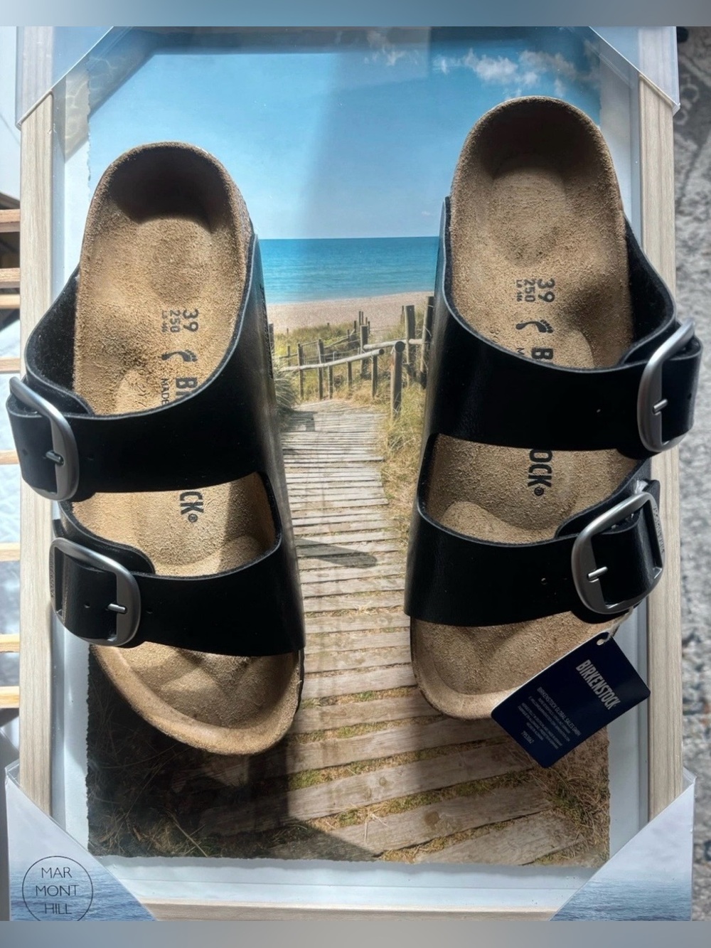 Birkenstock 💅 Arizona Big Buckle Graceful Licorice Black Wmns Sandals NEW